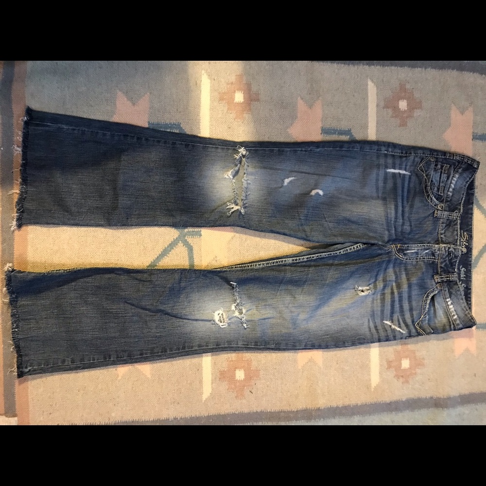 Silver jeans